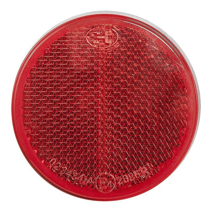 Réflecteur rouge 60mm adhésif 2 pièces dans blister