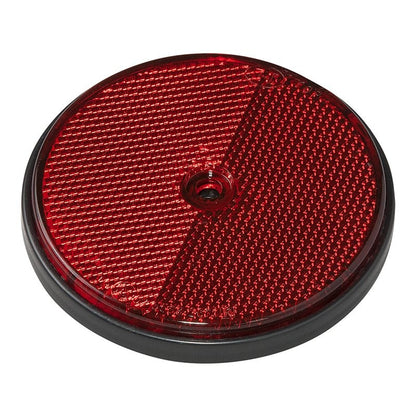 Réflecteur rouge 80mm à visser 2 pièces dans blister