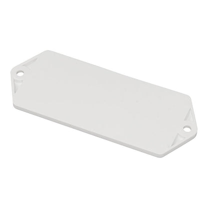 Réflecteur blanc 127x51mm à visser 2 pièces dans blister