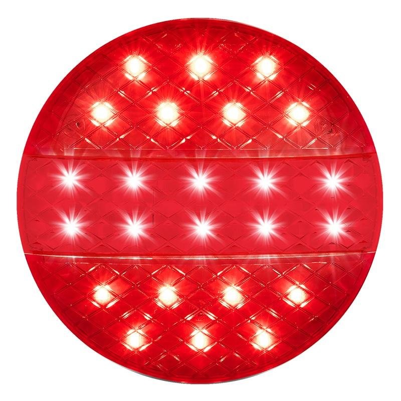 Feu arrière 12/24V 3 fonctions 140mm STF LED dans blister