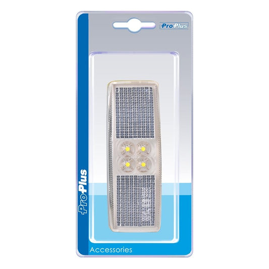 Feu de position 12/24V blanc 110x40mm LED dans blister