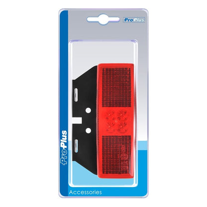 Feu de position arrière 12/24V rouge 110x40mm LED avec support dans blister