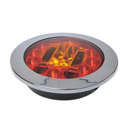 Feu arrière 3 fonctions 122mm 24LED chromé dans blister