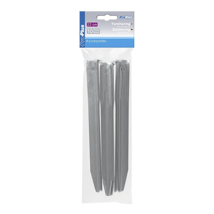 Piquet cornière en métal 22cm 10 pièces dans polybag