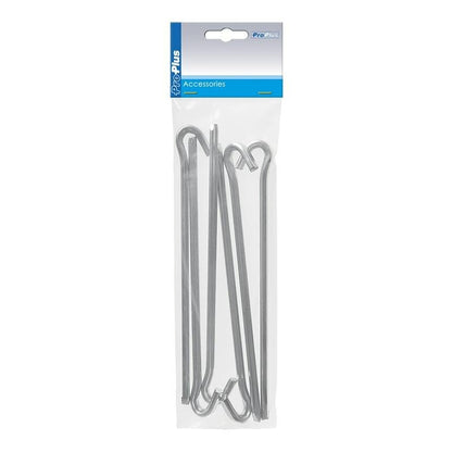 Piquet roche triangle en métal 23cm 6 pièces dans polybag