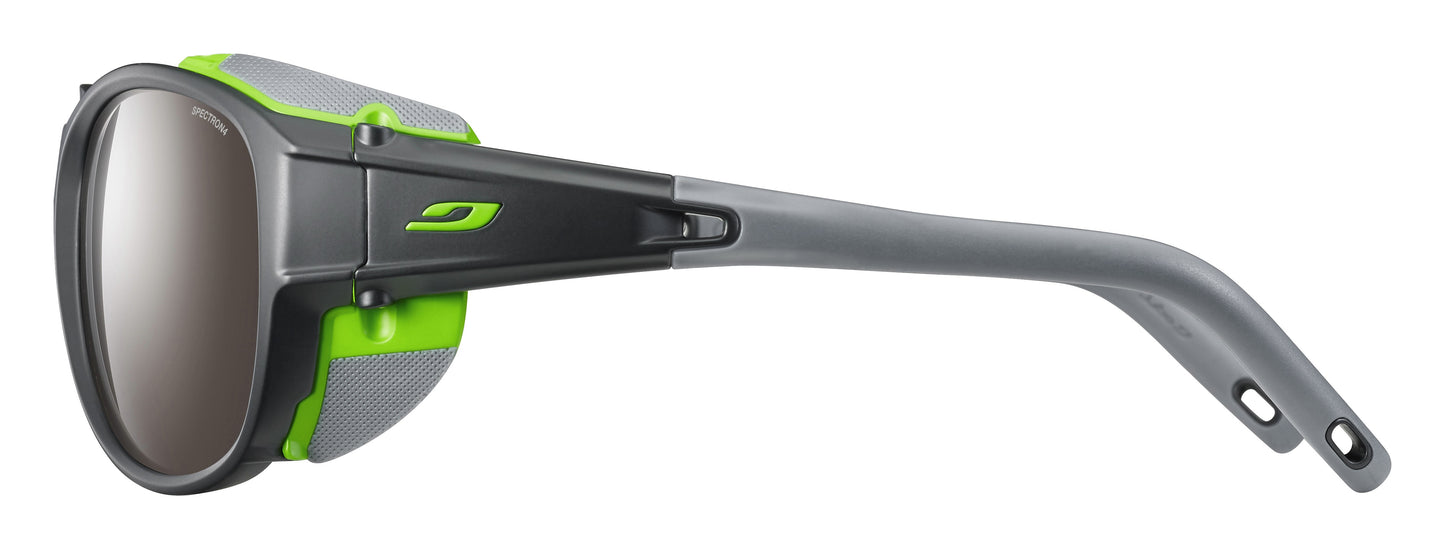 Lunette de soleil Julbo Explorer 2.0 | Gris Mat / Vert | Spectron 4