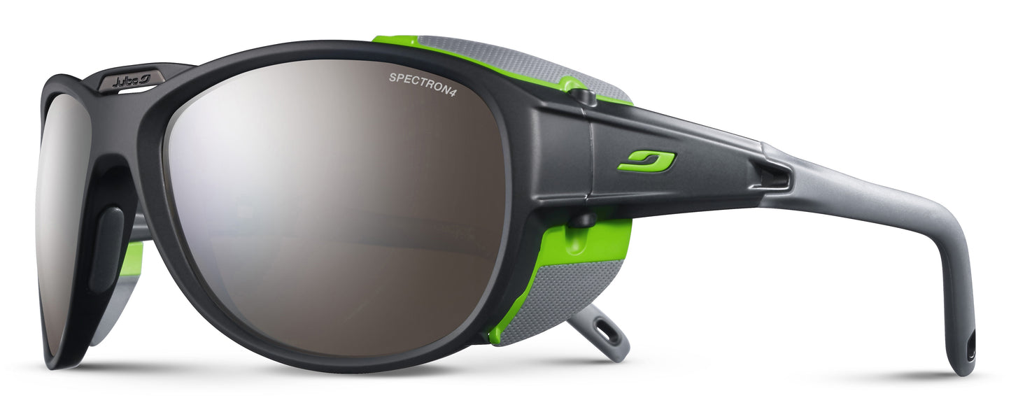 Lunette de soleil Julbo Explorer 2.0 | Gris Mat / Vert | Spectron 4