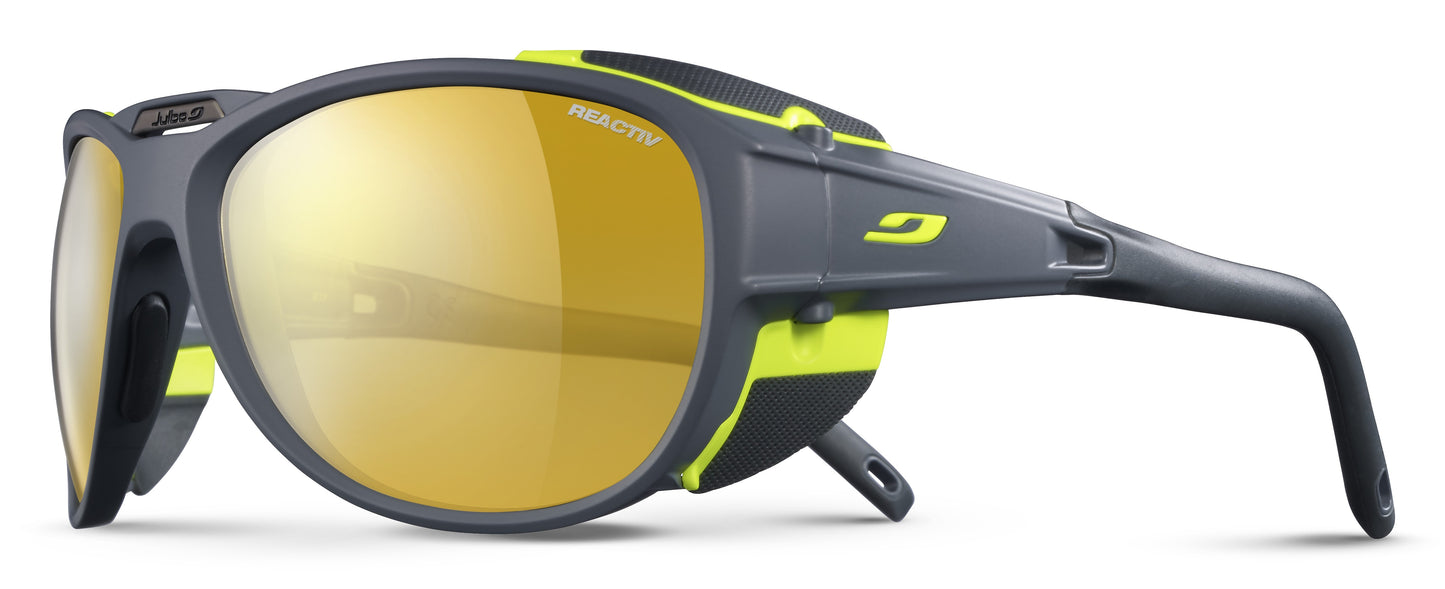 Lunette de soleil Julbo Explorer 2.0 | Gris Mat / Vert | Reactiv Performance 2-4