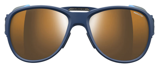 Lunette de soleil Julbo Explorer 2.0 | Bleu Fonce Mat / Bleu Cyan | Reactiv High Mountain 2-4
