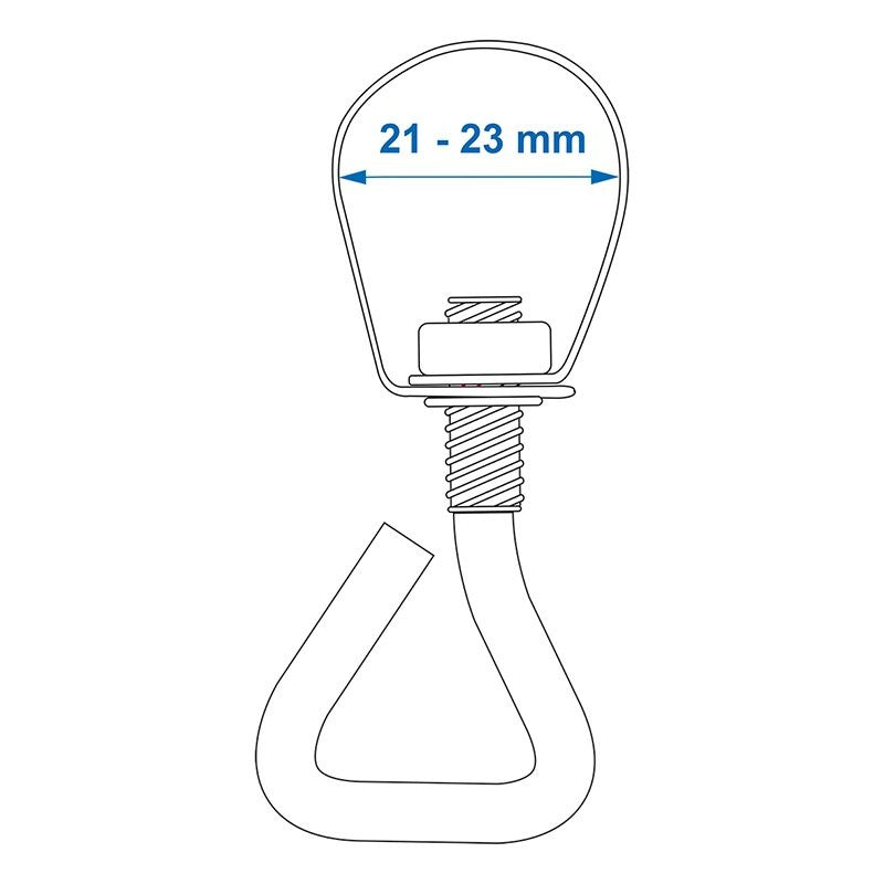 Attache tuyau 21-23mm 4 pièces dans blister