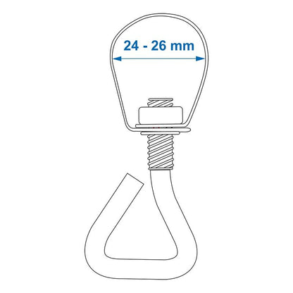 Attache tuyau 24-26mm 4 pièces dans blister