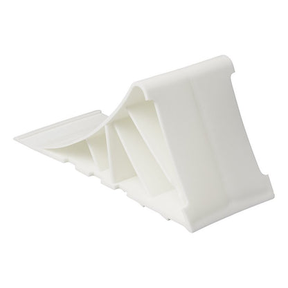 Cale de roue plastique blanc incl. support