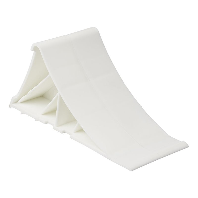 Cale de roue plastique blanc incl. support