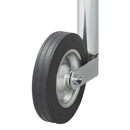 Roue jockey 48mm jante métal avec pneu caoutchouc 200x50mm PM