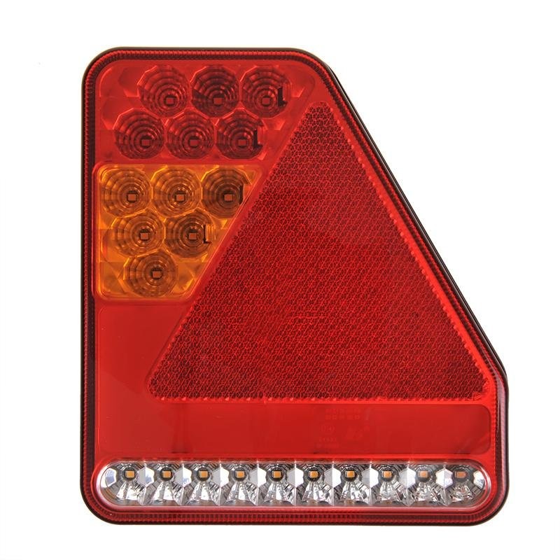 Feu arrière 5 fonctions 208x188mm 22LED droite UK