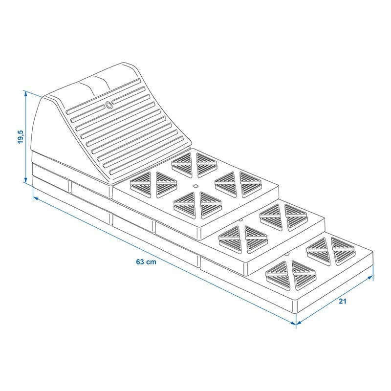 Cale de nivellement multifonctionnel empilable PM