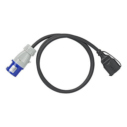 Câble adaptateur 150cm 3x2,5mm² fiche CEE vers prise Schuko
