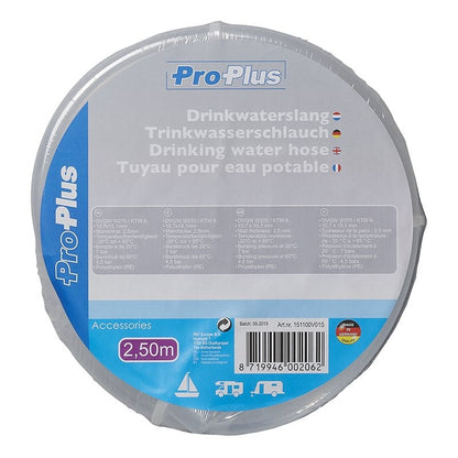 Tuyau pour eau potable transparent 2,50M /  Ø10x15mm