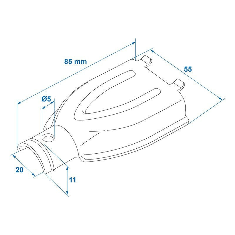 Demi-coquille de frein pour câble de frein convient à BPW cloche Ø26mm