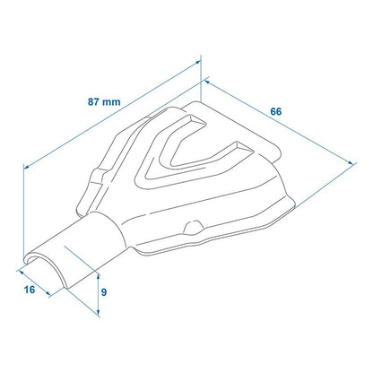 Demi-coquille de frein pour câble de frein convient à Knott cloche Ø18mm