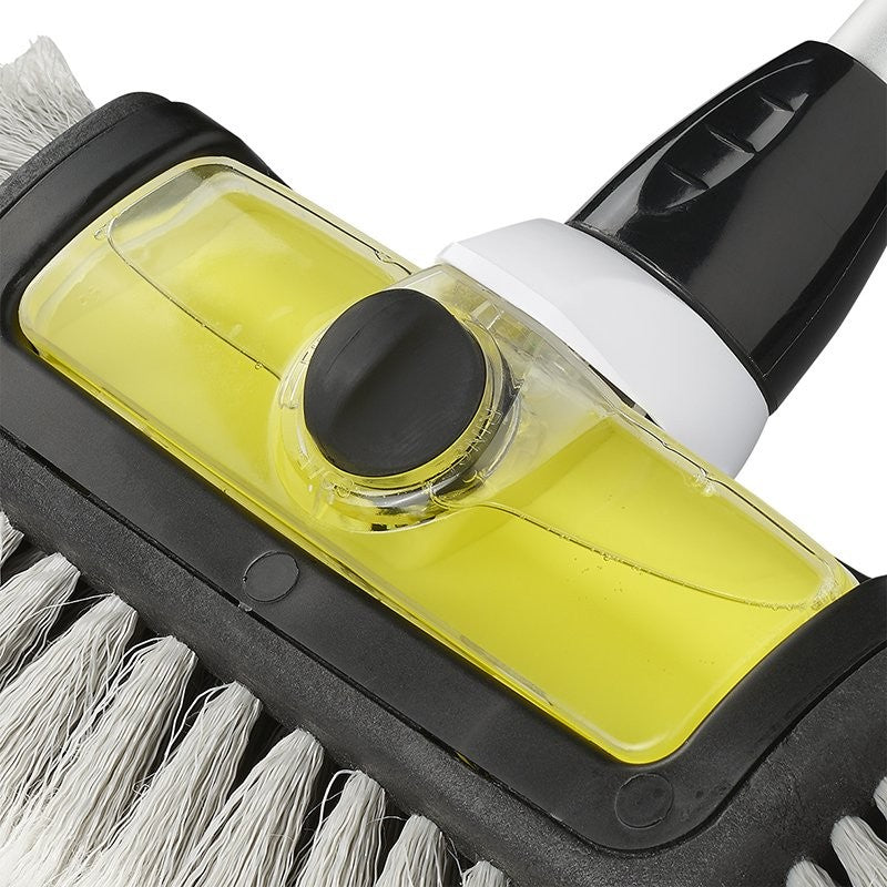 Brosse de lavage 3D avec réservoir de shampooing manche télescopique 2,5 mètre