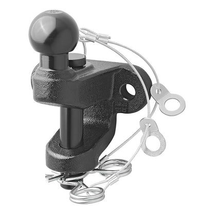 Boule d'attelage noir mixte double trous D17,2/S200