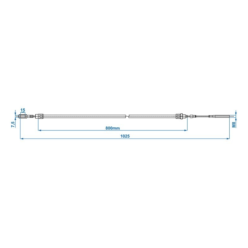 Câble de frein avec un oeil convient à AL-KO HL800/GL1025 2088800403