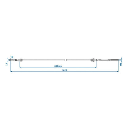 Câble de frein avec un oeil convient à AL-KO HL800/GL1025 2088800403