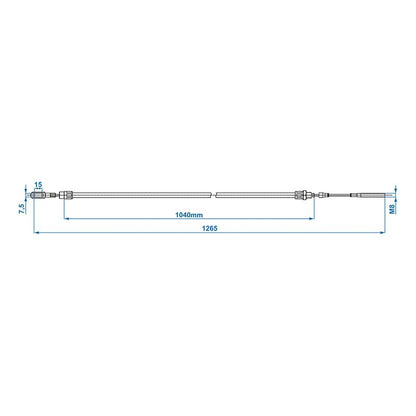 Câble de frein avec un oeil convient à AL-KO HL1040/GL1265 2088800406