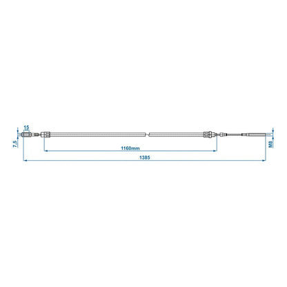 Câble de frein avec un oeil convient à AL-KO HL1160/GL1385 2088800401