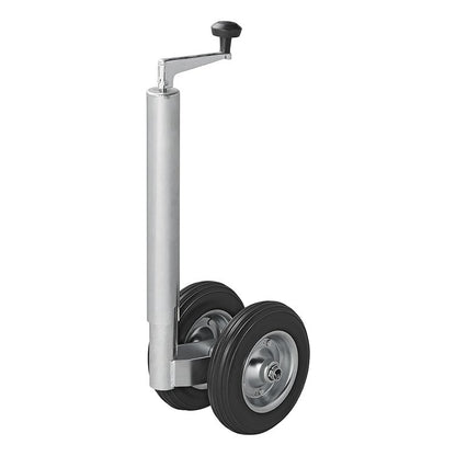 Roue jockey double 48 mm, avec pneus en PU solide, 200 x 50 mm