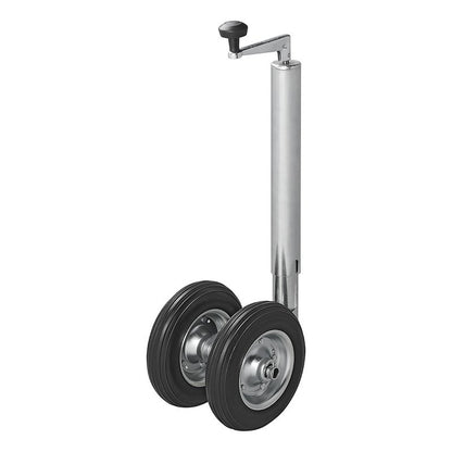 Roue jockey double 48 mm, avec pneus en PU solide, 200 x 50 mm