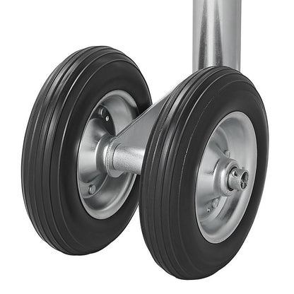 Roue jockey double 48 mm, avec pneus en PU solide, 200 x 50 mm