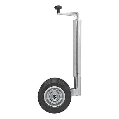 Roue jockey double 48 mm avec pneus en caoutchouc solide 200 x 50 mm