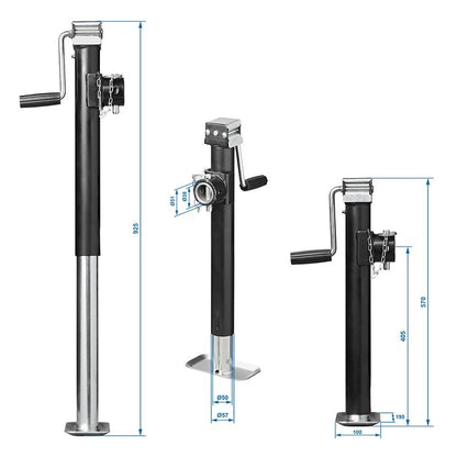 Support de remorque télescopique Heavy Duty SH57/1000 kg