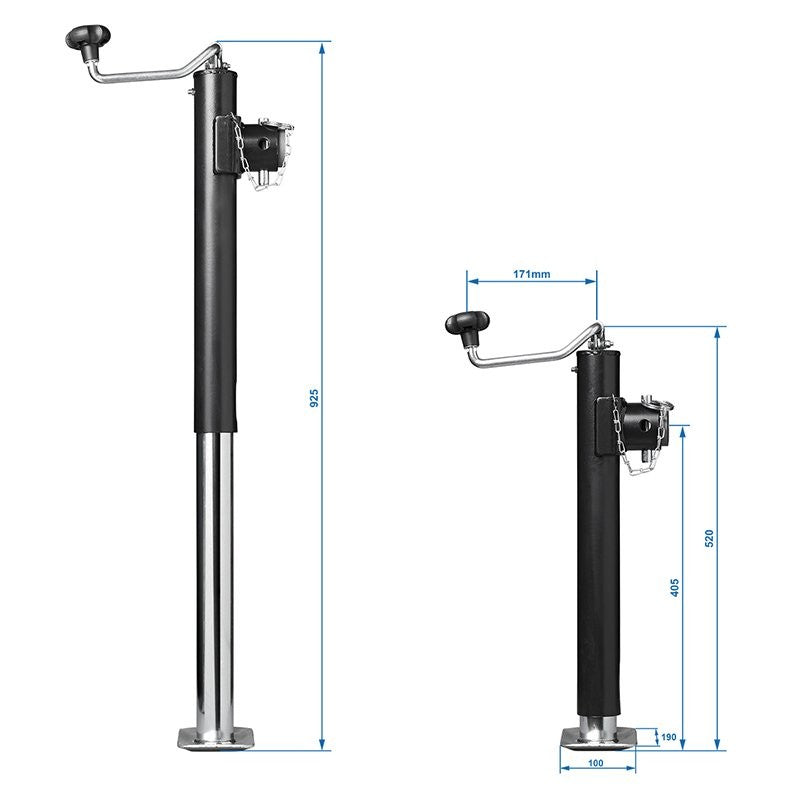 Support de remorque télescopique Heavy Duty TH52/2000