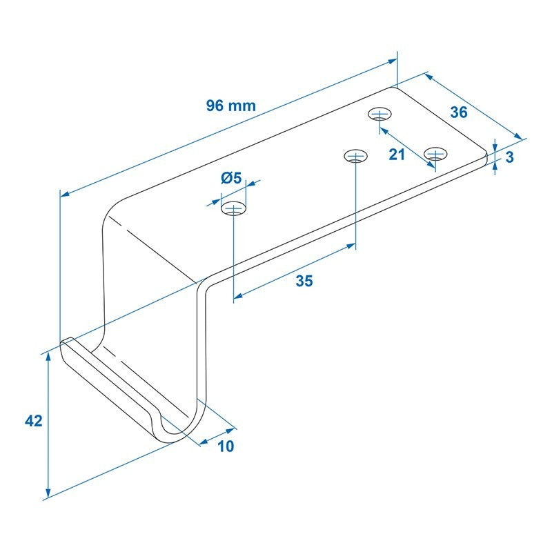 Gache pour fermeture zb-01a