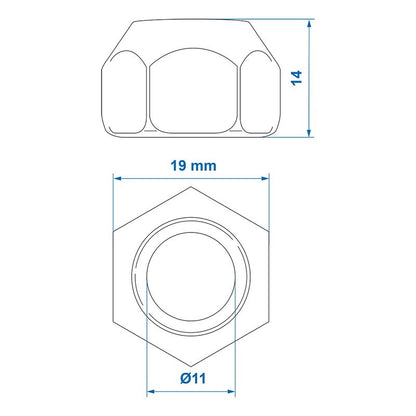 Ecrou de roue M12x1,5 conique cône - jeu de 4 pièces