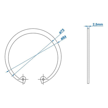 Circlip Ø80mm