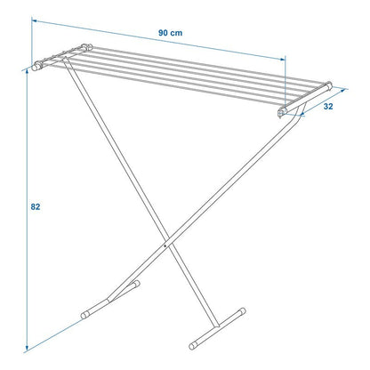 Séchoir à linge avec 6x 90 cm longueur de fil