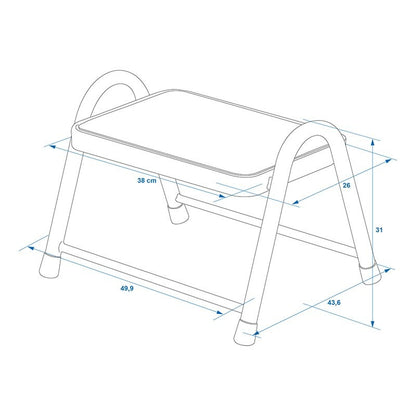 Marche pied Heavy Duty mono pour caravane/camping-car