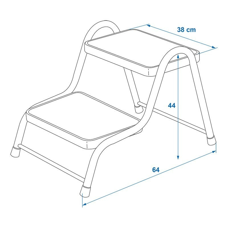 Marche pied Heavy Duty 2 marches pour caravane/camping-car