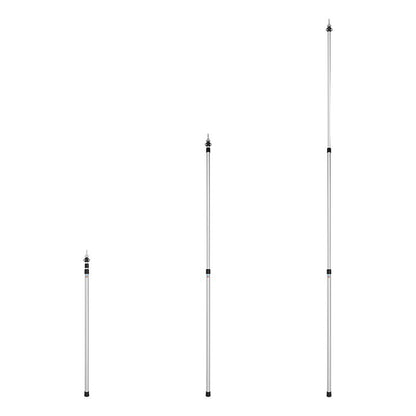 Poteau de tente télescopique en 3 parties 106 - 280 cm