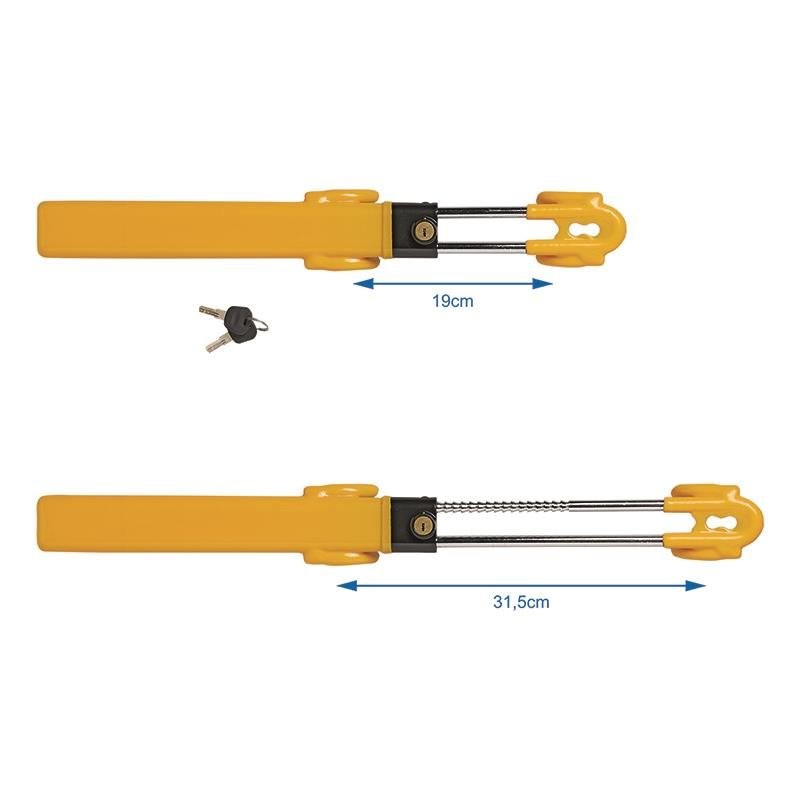 Serrure de volant Heavy Duty avec deux clés