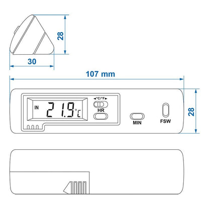 Intérieur/extérieur thermomètre modèle 2