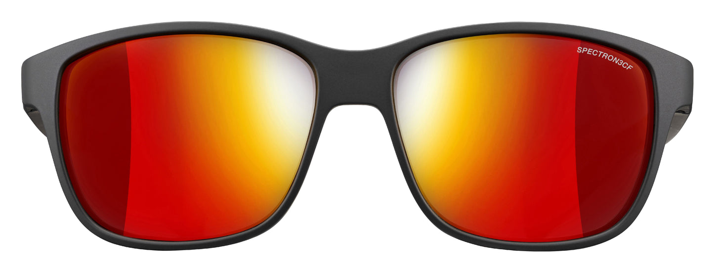 Lunette de soleil Julbo Powell | Noir Mat / Rouge | Spectron 3Cf