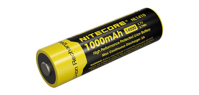 Accu Li-ion 14500 - Capacité 1000mAh