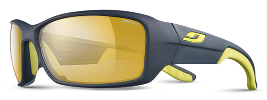 Lunette de soleil Julbo Run | Bleu Fonce / Jaune | Reactiv Performance 2-4