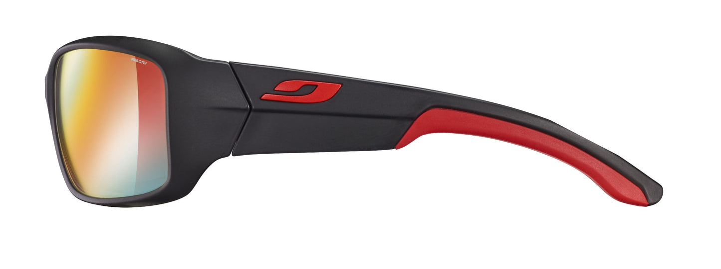 Lunette de soleil Julbo Run | Noir / Rouge (Idem J3701123) | Reactiv Performance 1-3 Laf