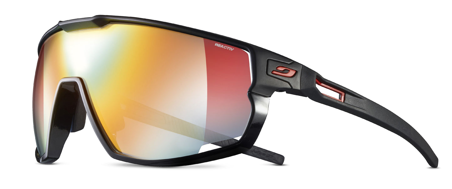 Lunette de soleil Julbo Rush | Mat Black / Shiny Black | Reactiv Performance 1-3 Laf